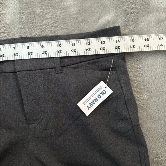 NWT Old Navy High Rise Pixie Flare Secret Smooth Pockets Pants 2 Petite 2P Gray - Picture 5 of 8